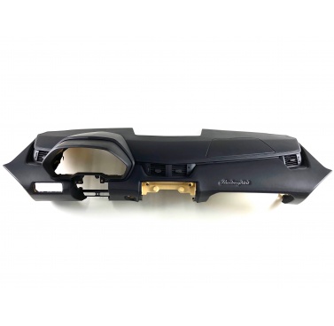 Lamborghini Aventador leather dashboard black with black stitching interior