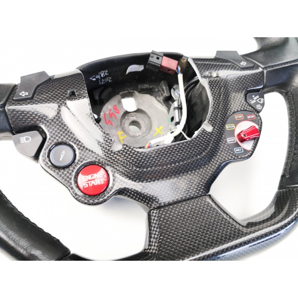 Ferrari F142 458 LENKRAD STEERING WHEEL LEATHER CARBON 865901