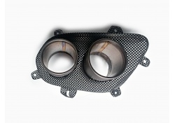 Ferrari 812 Superfast Auspuffblende Endrohre links LH Grille Titanium Tailpipe Tips 89381000