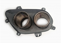 Ferrari 812 Superfast Auspuffblende Endrohre rechts RH Grille Titanium Tailpipe Tips 89381100